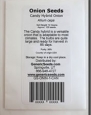 Candy Hybrid Onion Seeds - Allium Cepa - 1 Grams - Approx 210 Gardening Seeds - Vegetable Garden Seed