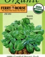 Ferry-Morse 3004 Organic Basil Seeds, Genovese (250 Milligram Packet)