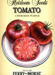 Ferry-Morse 3760 Heirloom Seeds Tomato - Cherokee Purple