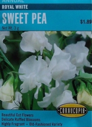 Royal White Sweet Pea Seeds