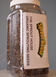The Sprout House Organic Sprouting Seeds - Springtime Bean Mix 1 Pound Garbanzo and Green Pea