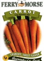 Ferry-Morse 1254 Carrot Seeds, Long Imperator #58 (2 Gram Packet)