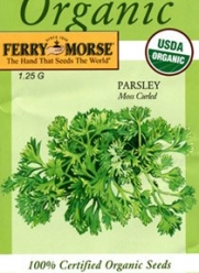 Ferry-Morse 3091 Organic Parsley Seeds, Moss Curled (1.25 Gram Packet)