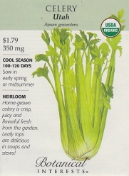 Organic Utah Celery Seeds - 350 mg - Botanical Interests