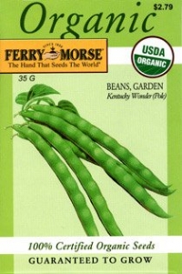 Ferry-Morse 3167 Organic Bean Seeds, Kentucky Wonder (Pole) (35 Gram Packet)