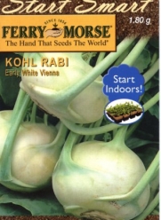 Ferry-Morse 2039 Kohl Rabi Seeds, Early White Vienna (1.8 Gram Packet)