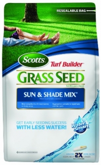 Scotts 18115 Turf Builder Sun and Shade Grass Seed Mix Bag, 3-Pound (Not for sale in Louisiana)