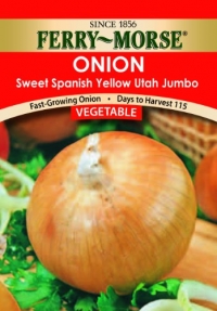 Ferry-Morse 1325 Onion Seeds, Sweet Spanish Utah Jumbo Yellow (1.7 Gram Packet)