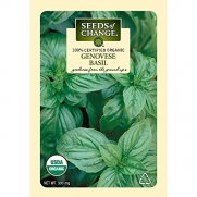 Seeds of Change Certified Organic Basil, Genovese - 300 milligrams, 125 Seeds Pack