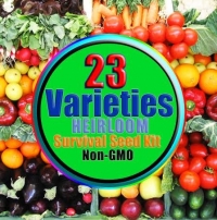 Survival Seed Kit- 23 Varieties - Non GMO - Non Hybrid - Emergency Seed Bank 2014