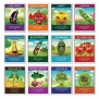 UNTREATED, NON-GMO, Non Hybrid 12 Heirloom Varieties of Vegetable Seeds by Zziggysgal