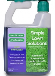 Lawn Energizer- Advanced Grass Micronutrient Booster with Nitrogen- Natural Liquid Spray Concentrated Fertilizer- Any Grass Type, All Year- Simple Lawn Solutions- 32 Ounce