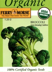 Ferry-Morse Organic Seeds 3017 Broccoli - Green Sprouting Calabrese 1.25 Gram Packet