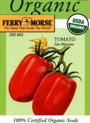 Ferry-Morse 3148 Organic Tomato Seeds, San Marzano (250 Milligram Packet)