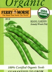Ferry-Morse 3167 Organic Bean Seeds, Kentucky Wonder (Pole) (35 Gram Packet)