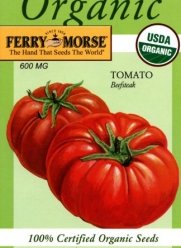Ferry-Morse 3140 Organic Tomato Seeds, Beefsteak (600 Milligram Packet)