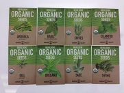 Organic, Heirloom, Non-GMO, Herb Garden Seeds - 8 Variety Kitchen Herbal Gardening Assortment - Arugula, Basil, Chives, Cilantro, Dill, Oregano, Sage, Thyme