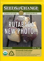 Seeds of Change S15025 Certified Organic Joan Rutabaga