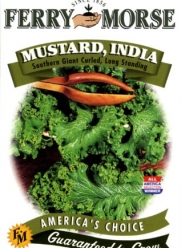 Ferry-Morse 1312 Mustard Green Seeds, Southern Giant Curled (2 Gram Packet)