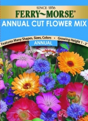 Ferry-Morse Annual Flower Seeds 1009 Annual Cut Flower Mixture 600 Milligram Packet