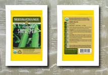 Seeds of Change certified organic pioneer shelling pea
