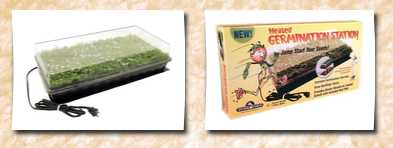 Hydrofarm germination station with heat mat