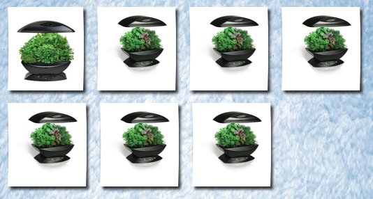 AeroGrow aerogarden classic 7-pod with gourmet herb seed kit, black